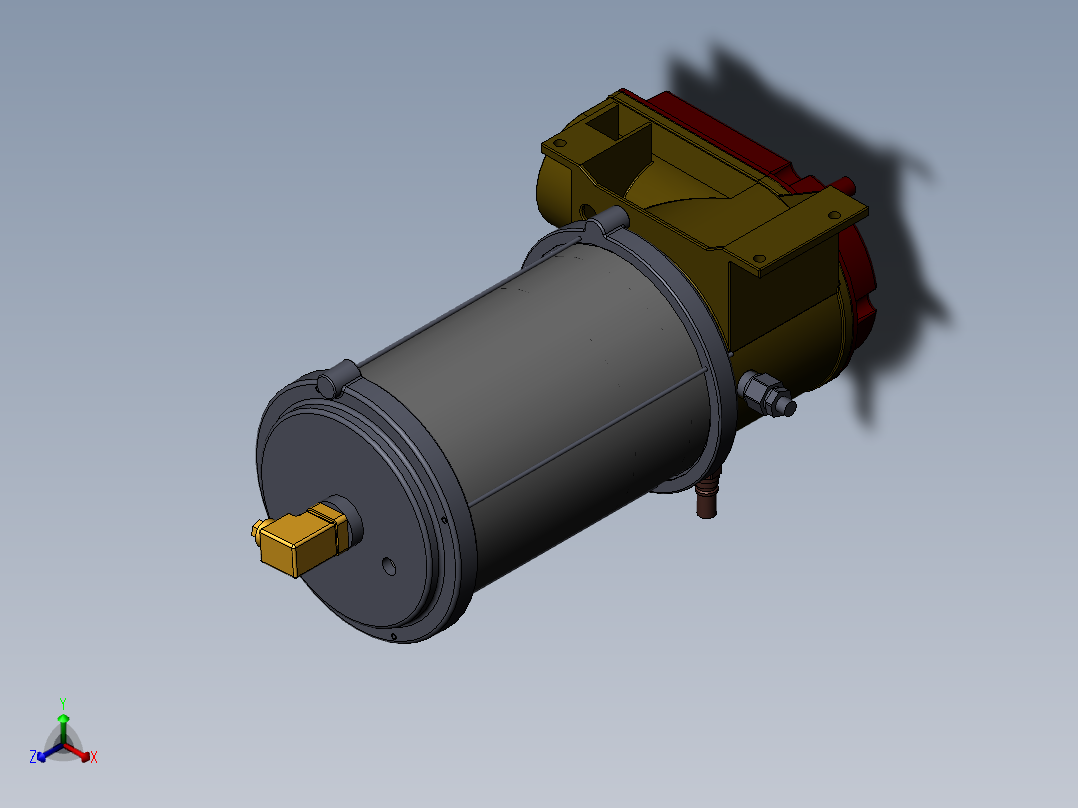 SKF润滑系统solidworks三维图正等轴测图
