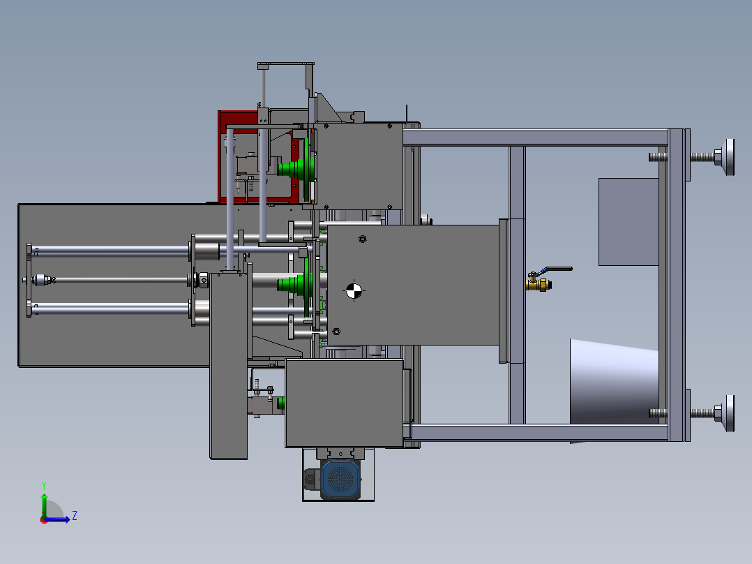 LXYC-BOSS涂油收料机左视图
