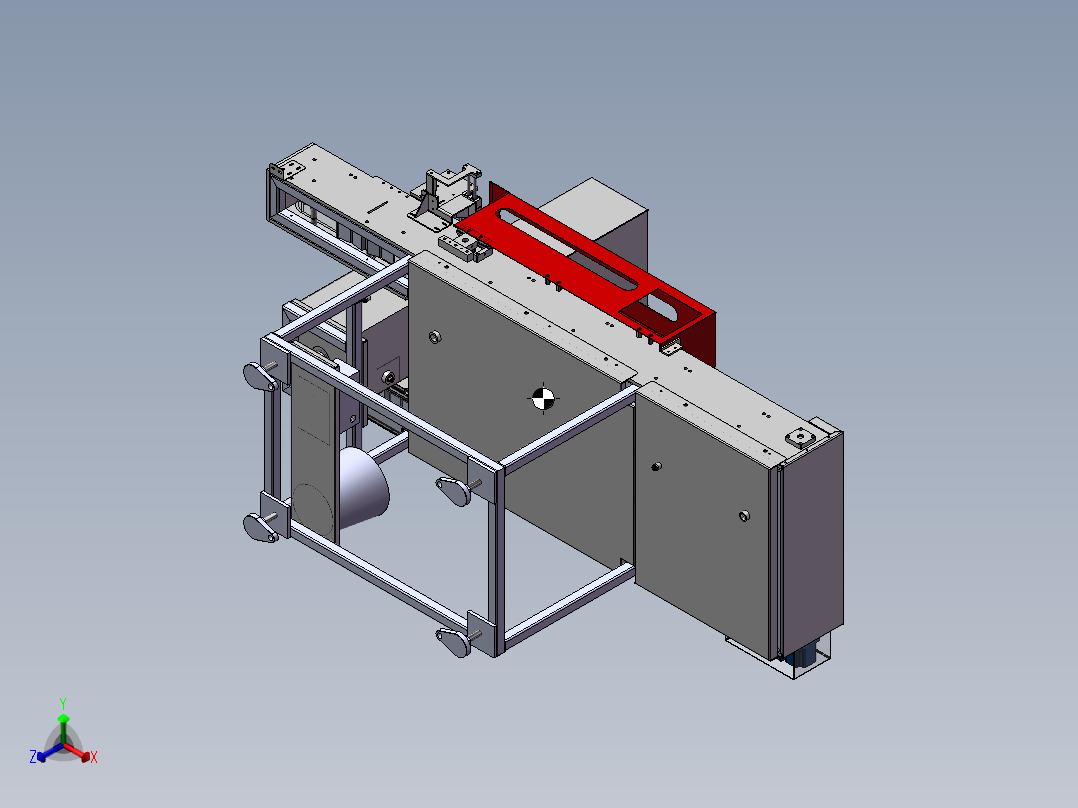 LXYC-BOSS涂油收料机正等轴测图