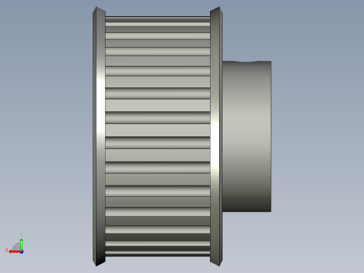 C-12-003-023主轴有挡边带轮_30齿后视缩略图