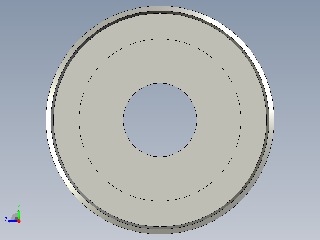 C-12-003-023主轴有挡边带轮_30齿右视图