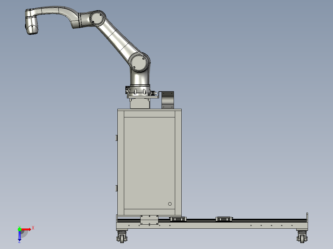 互动式机器人用移动底座俯视图