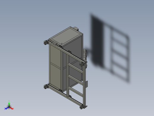 互动式机器人用移动底座正等轴测缩略图