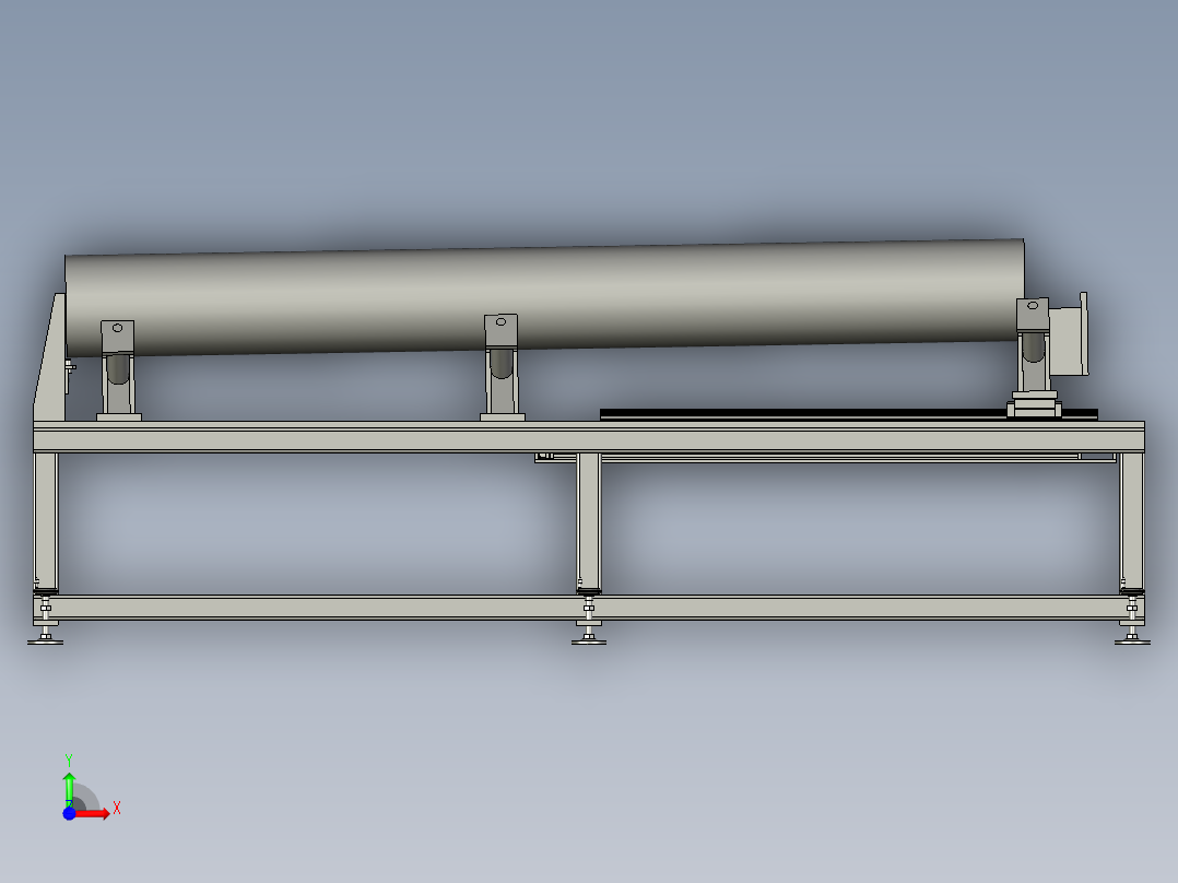 筒形件通用喷漆支撑装置前视图