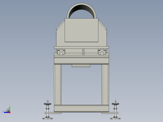 筒形件通用喷漆支撑装置右视缩略图