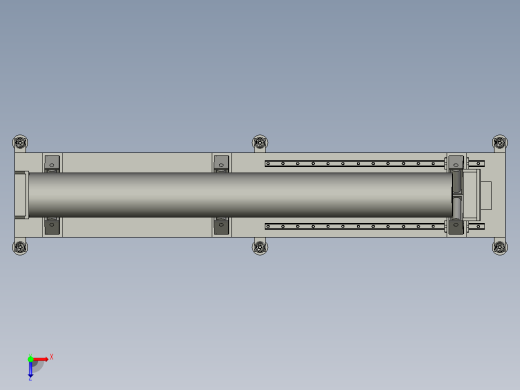 筒形件通用喷漆支撑装置俯视缩略图