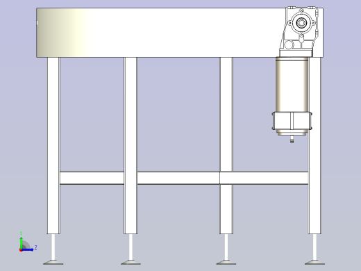 皮带式弯道输送机左视缩略图