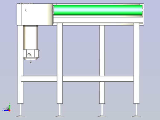 皮带式弯道输送机右视缩略图