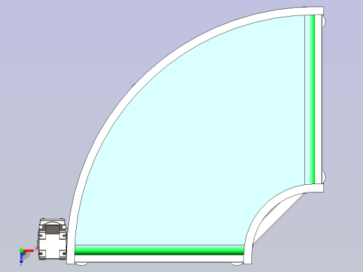 皮带式弯道输送机俯视缩略图