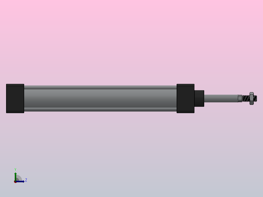 SC气缸SC标准气缸系列SC-32X250-S左视图