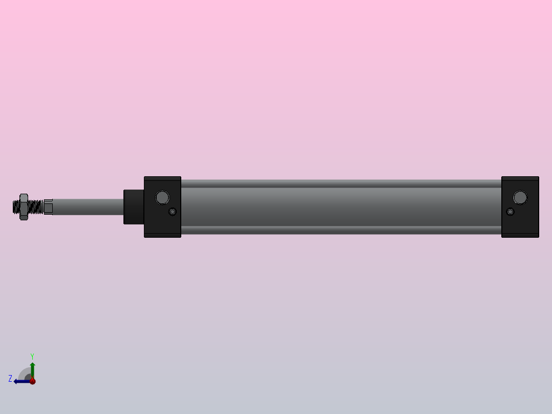 SC气缸SC标准气缸系列SC-32X250-S右视图