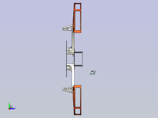 无人机框架设计模型左视缩略图