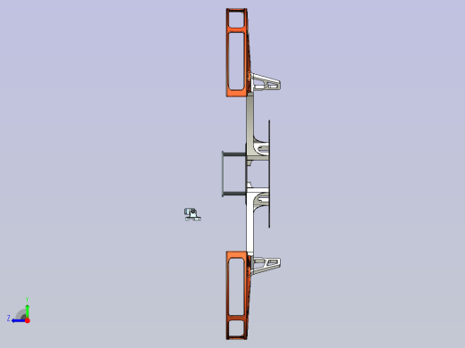 无人机框架设计模型右视缩略图