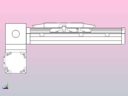 机器人皮带驱动直线轴TPA-GCB-150-P80-L50-LP-M75-N3右视缩略图