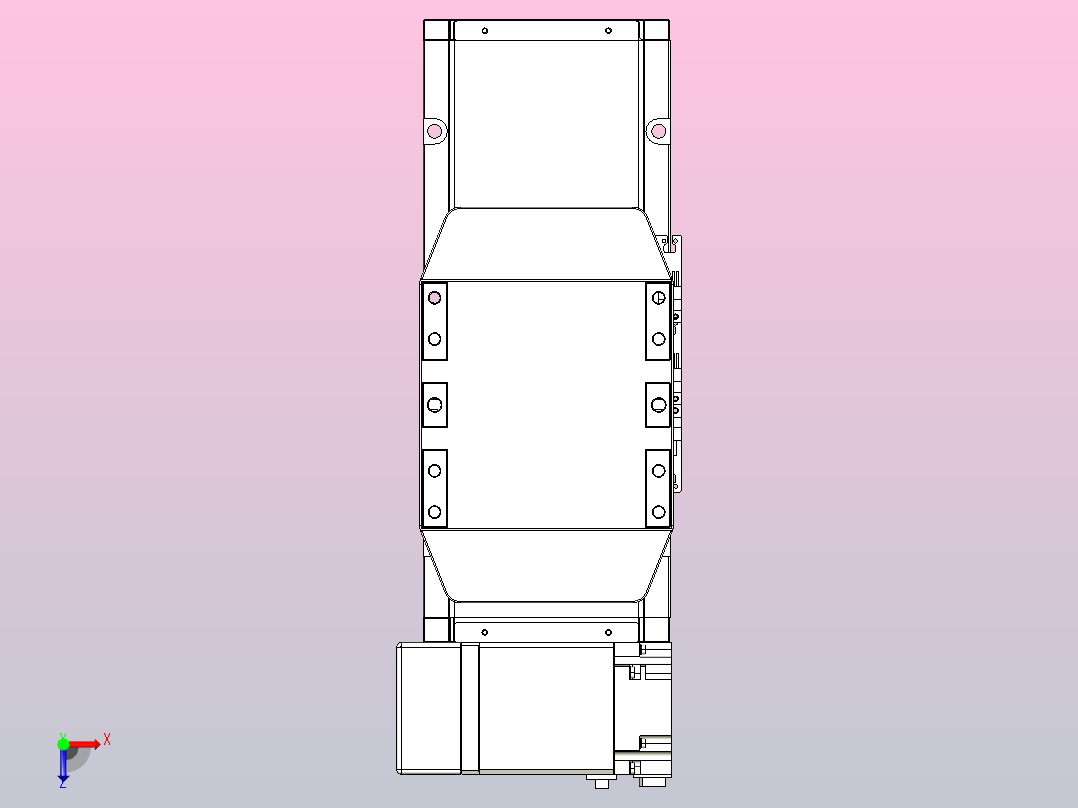 机器人皮带驱动直线轴TPA-GCB-150-P80-L50-LP-M75-N3俯视图