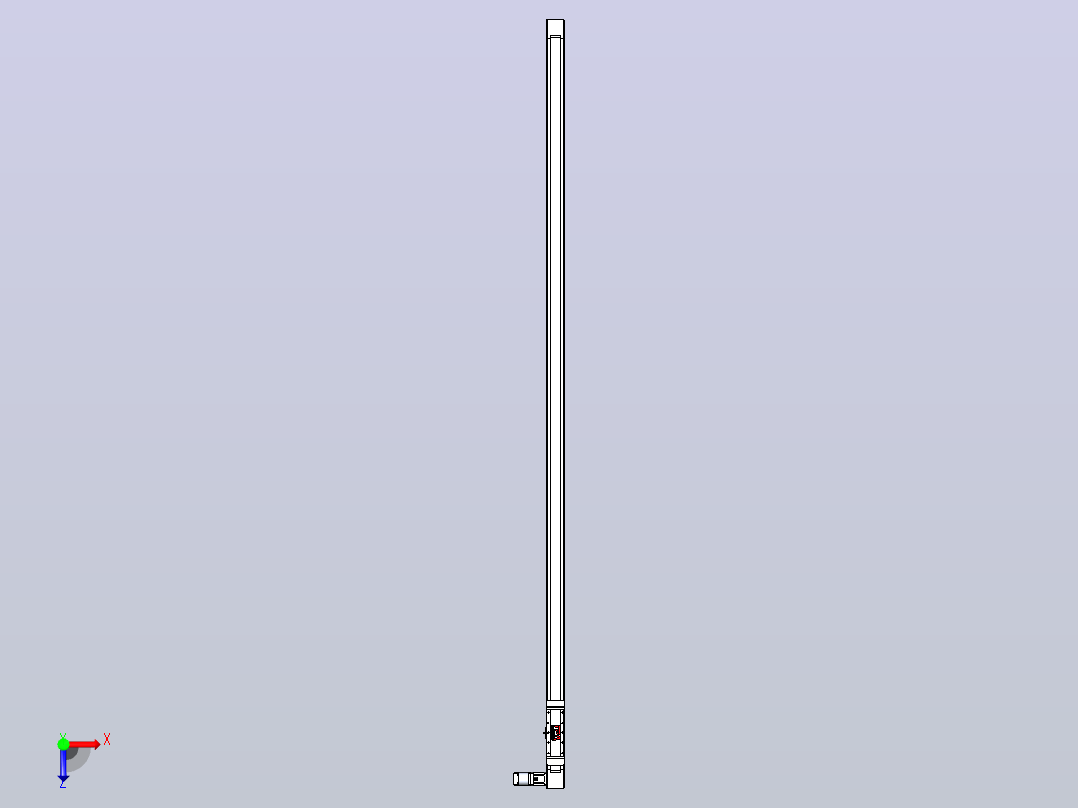 伺服电机集成皮带传动直线执行器TPA-OCB-80-140-L3050-DL-J60-N3俯视图