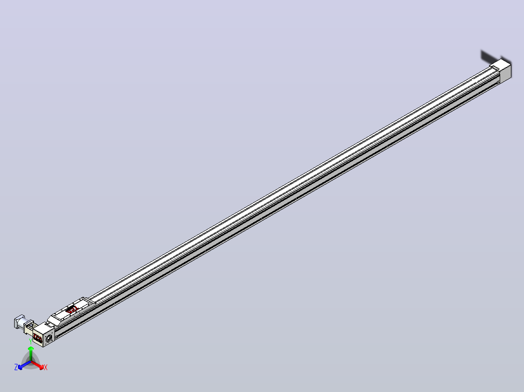 伺服电机集成皮带传动直线执行器TPA-OCB-80-140-L3050-DL-J60-N3正等轴测图