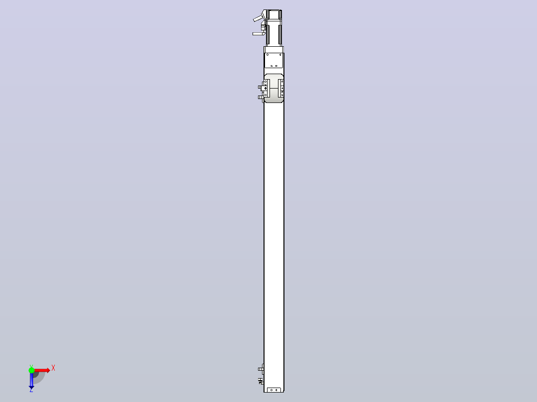 无尘螺杆滑台KCH5M-700-BC-100W-C4俯视图