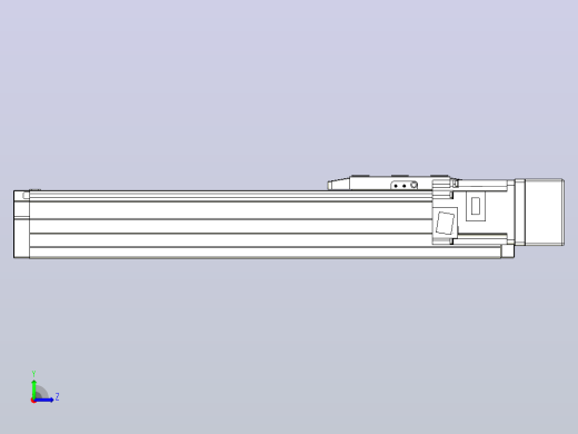 滚珠丝杠直线轴内置导轨TPA-GCR-80-1610C-L250-MR-M40-N3左视缩略图