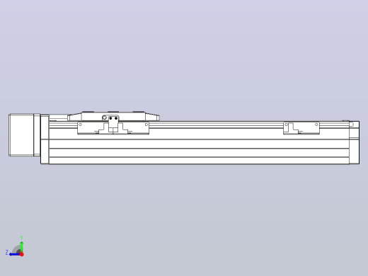 滚珠丝杠直线轴内置导轨TPA-GCR-80-1610C-L250-MR-M40-N3右视缩略图