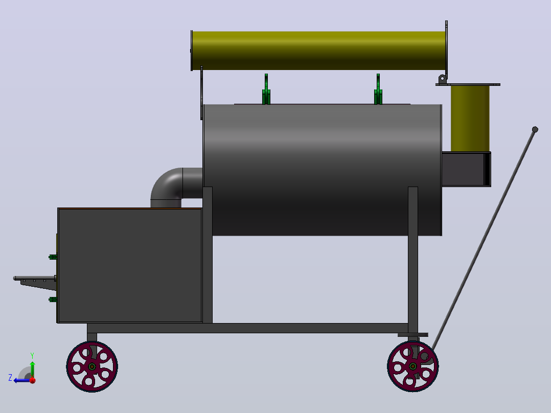 BBQ烧烤炉右视图