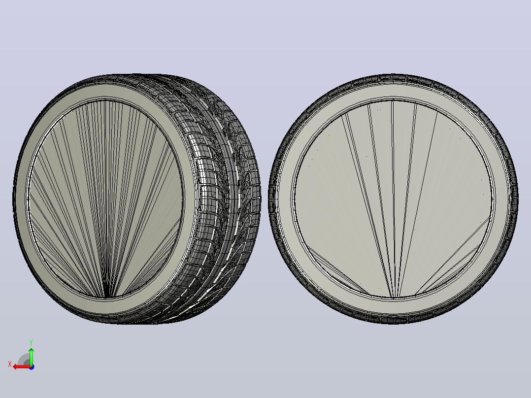 AMG车轮3D最大值后视图