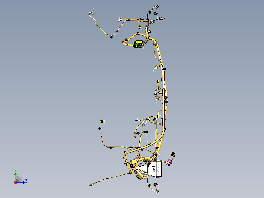 FNA4011003_前舱线束装置左视图