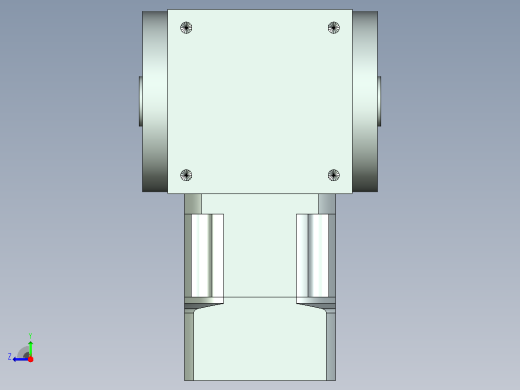 PW110双孔 PLX90-L1 19-70-90-M6 PW110转向器 双孔输出 带90 直齿行星减速机右视缩略图