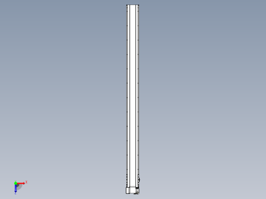 皮带直线轴半封闭可选导轨TPA-HNB-175D-140-L2250-LP-C-P75-N3俯视缩略图
