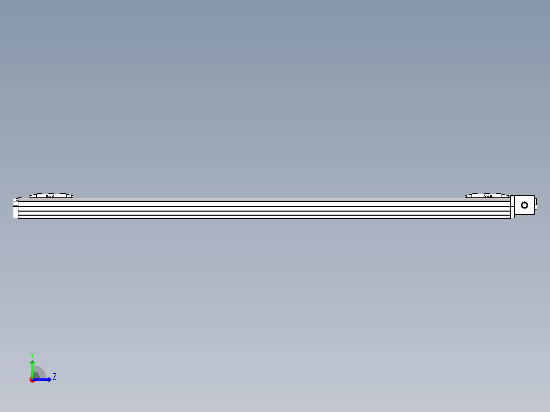 皮带直线轴双滑块型TPA-GCBS-80-P60-L600-DL-M20-N3左视图