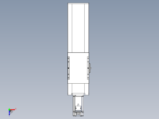 滚珠丝杠直线轴带导轨全封闭TPA-HCR-120D-1610C-L250-M-C-P40-N3俯视缩略图