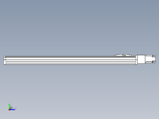 滚珠丝杠直线轴内置导轨TPA-GCR-80-1610C-L800-M-M20-N3左视缩略图