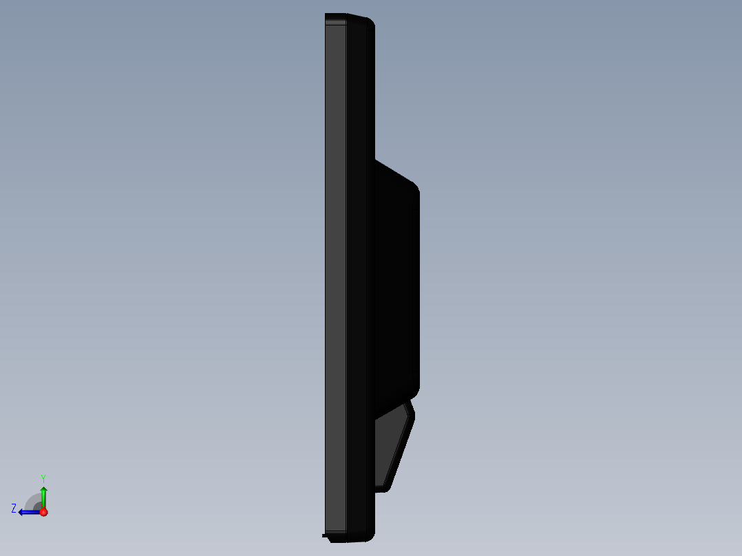 solidworks LG液晶显示屏右视图