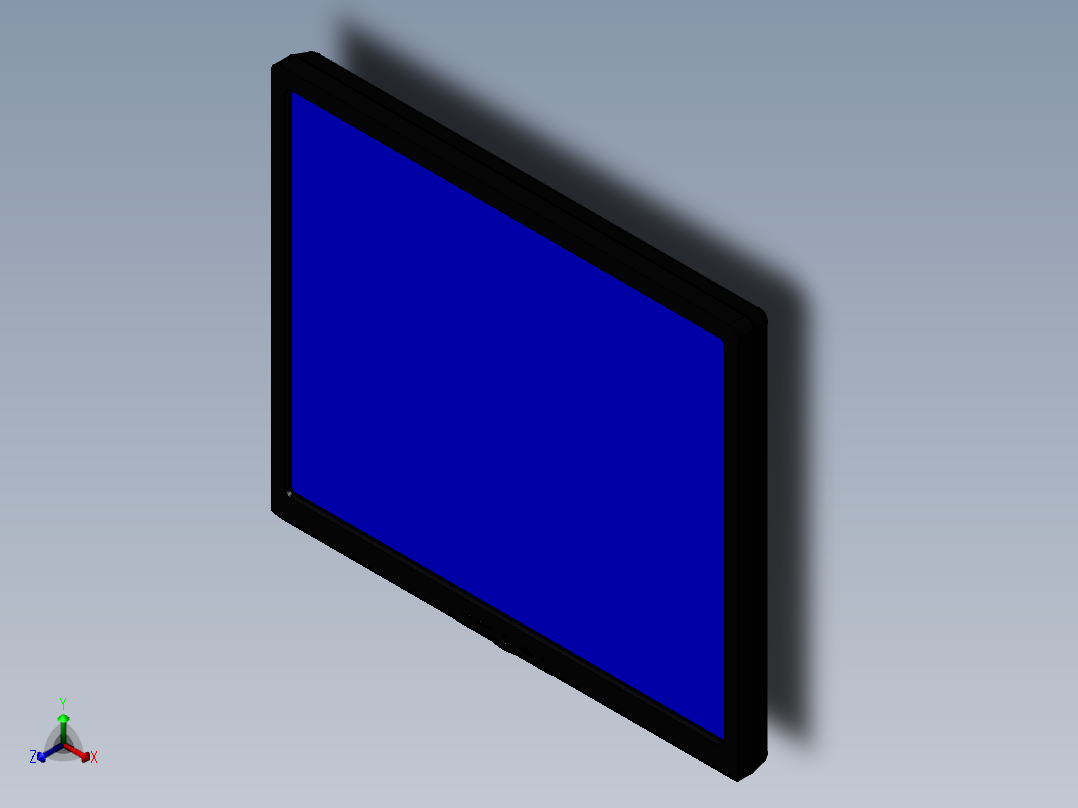 solidworks LG液晶显示屏正等轴测图