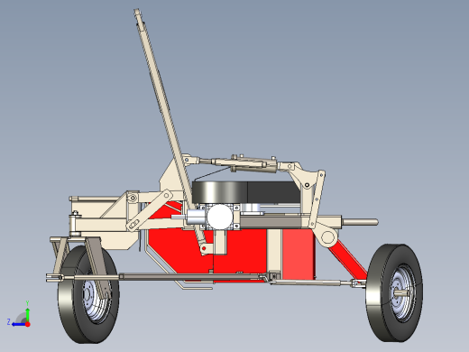 DHB 3000割草机收割机3D数模图纸 IGS格式右视缩略图