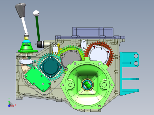 CL200小型农用四轮拖拉机变速箱（全参数化设计前视缩略图
