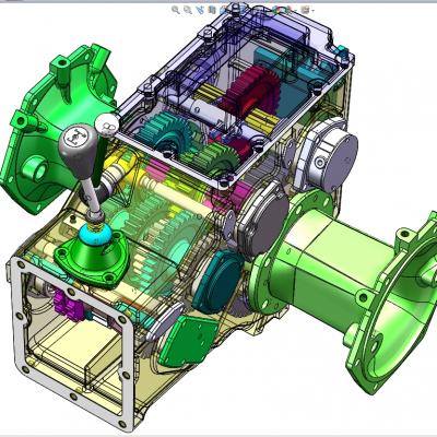 CL200小型农用四轮拖拉机变速箱（全参数化设计缩略图