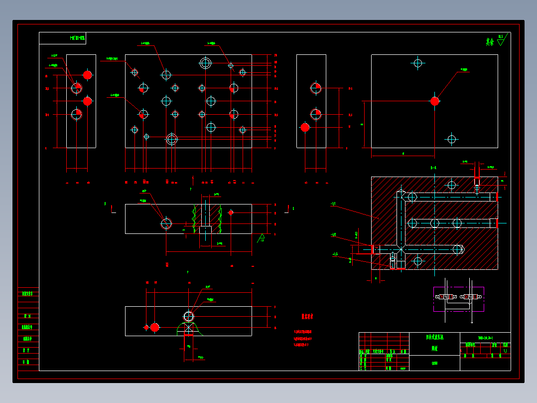 100吨液压机图纸
