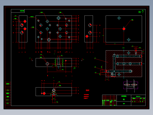 100吨液压机图纸