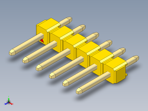彩色公头100mil（2.54mm）系列-DS1021_yellow_1x06p_100mil_Type1_rev1.0