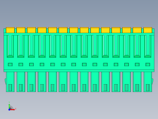 DEGSON 15EDG 系列 3.5mm 插拔式接线端子 FullPack-15EDGKD-3.5-14P-14-00AH前视缩略图