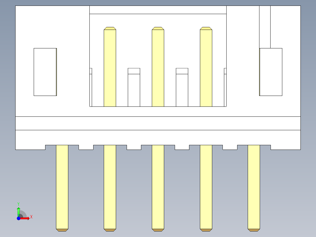 JST-B5B-PH-K-S前视图