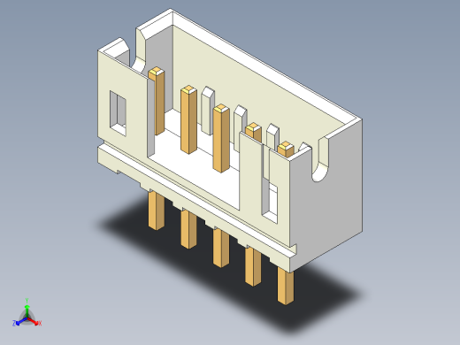 JST-B5B-PH-K-S正等轴测缩略图