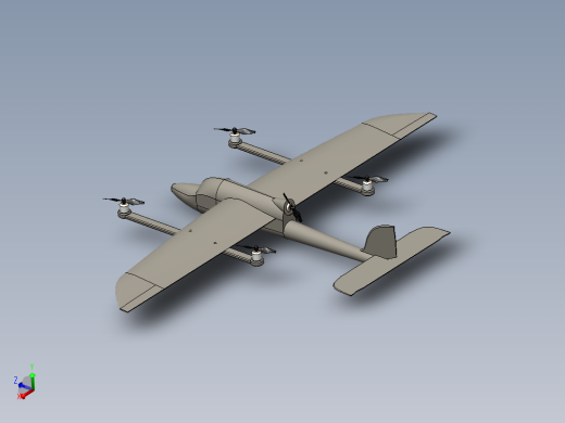 固定翼垂直起降无人机模型