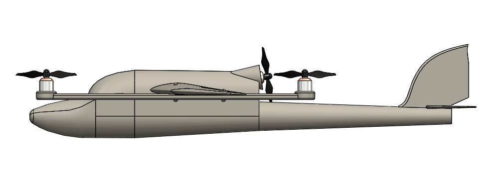 固定翼垂直起降无人机模型