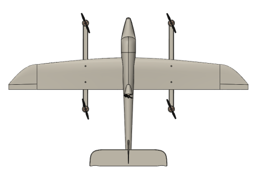 固定翼垂直起降无人机模型缩略图