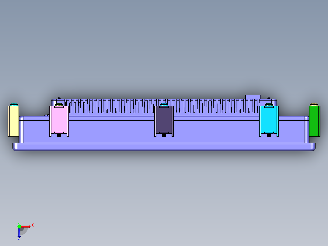 海泰克PWS6A00T-P触控一体机俯视图