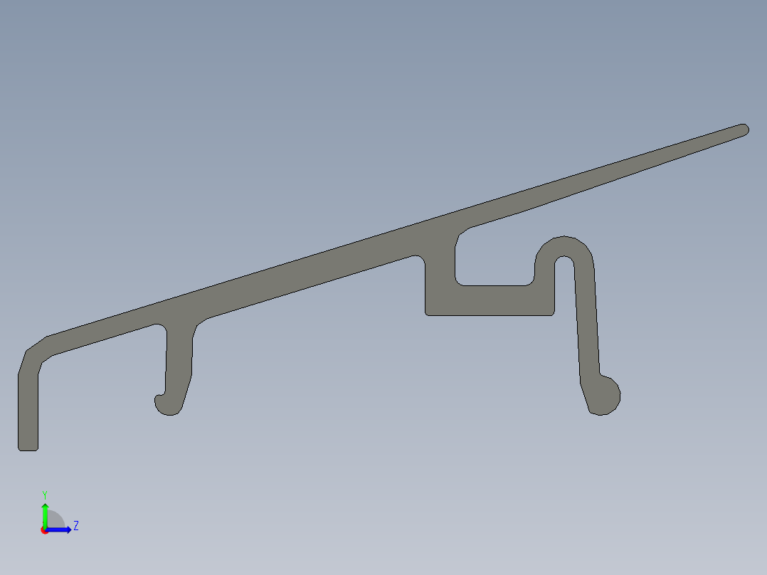 型材-BR PROTECTIVE PANE PROFILE PART F KJN524028.STEP左视图