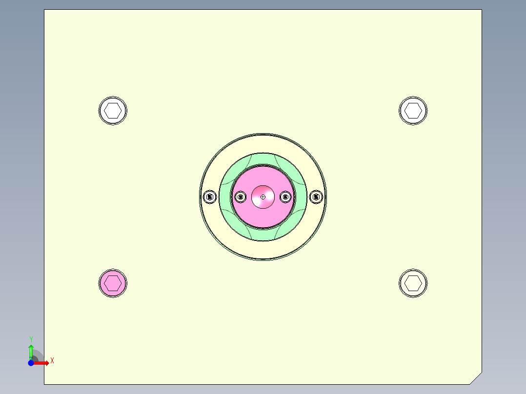 上盖装饰圈前视图