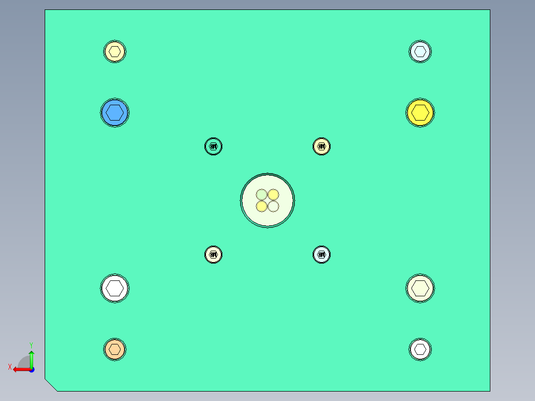 上盖装饰圈后视图